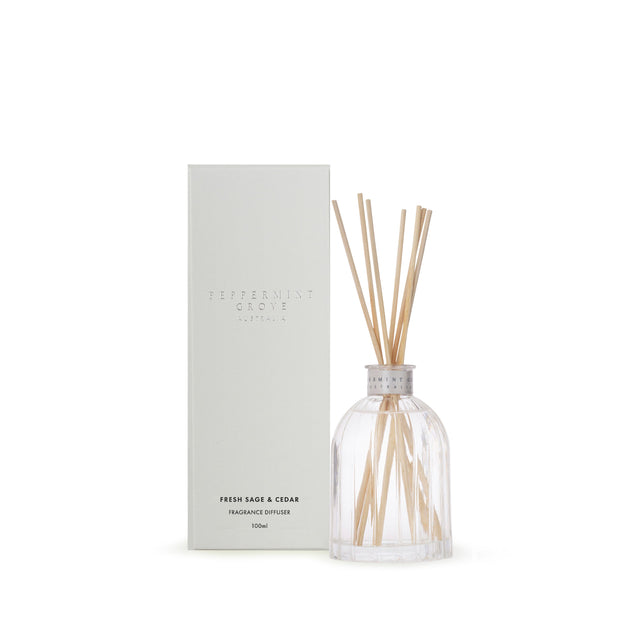 Peppermint Grove Fresh Sage & Cedar Fragrance Diffuser 100ml