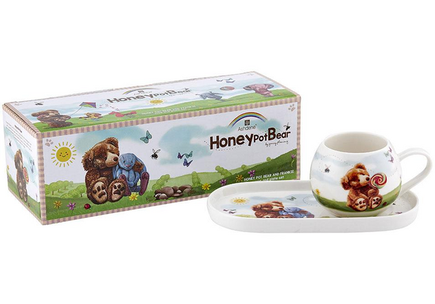 Ashdene Honey Pot Bear & Frankie Mug & Plate Set