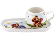 Ashdene Honey Pot Bear & Frankie Mug & Plate Set